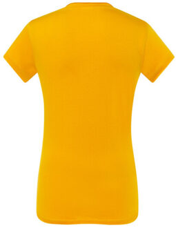 Jhk Dames sicilia v hals t-shirt Geel - L