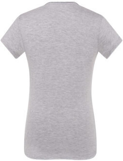 Jhk Dames sicilia v hals t-shirt - maat L Grijs