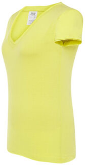Jhk Dames sicilia v hals t-shirt - maat XL Groen