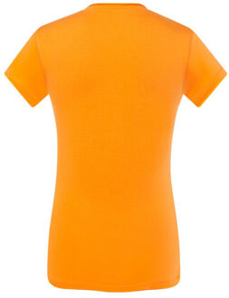 Jhk Dames sicilia v hals t-shirt Oranje