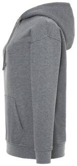 Jhk Effen heren capuchon met kangoeroezak Grijs - XS