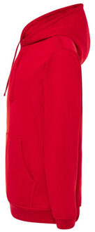 Jhk Effen heren capuchon met kangoeroezak Rood - XXXL