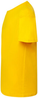 Jhk Heren effen heather normaal t-shirt Geel - L