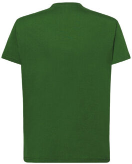 Jhk Heren effen heather normaal t-shirt - maat L Groen
