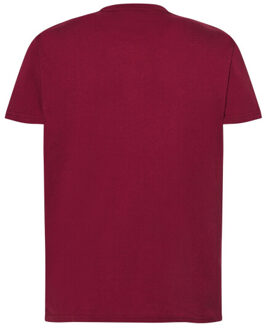 Jhk Heren normaal t-shirt Rood - S