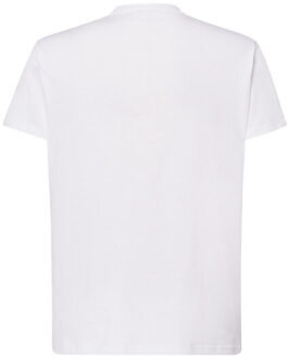 Jhk Heren normaal t-shirt Wit - L