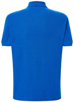 Jhk Heren pique regular poloshirt - maat L Blauw