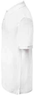 Jhk Heren pique regular poloshirt - maat S Wit