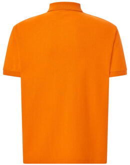 Jhk Heren pique regular poloshirt Oranje - L