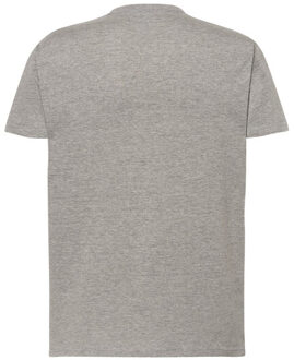 Jhk Heren premium melange normaal t-shirt Grijs - XXXL