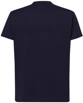 Jhk Heren premium normaal t-shirt - maat M Blauw