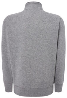 Jhk Heren sweatshirt met gemêleerde ritssluiting Grijs - L