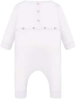 Jhk Jumpsuit met lange mouwen voor baby's - maat 74 Wit