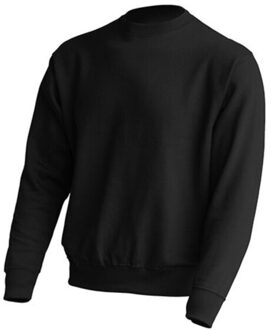 Jhk Unisex sweatshirt met ronde hals voor volwassenen - maat XL Zwart