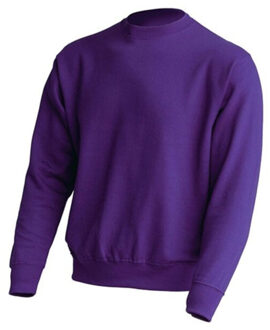 Jhk Unisex sweatshirt met ronde hals voor volwassenen Paars - XXL / XXXL