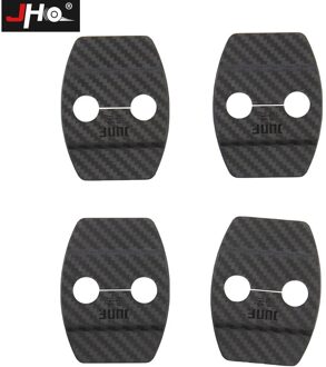 Jho Zwarte Deur Lock Beschermhoes Cap + Limiter Kit Voor Ford Explorer Base Xlt Limited Platina Auto accessoires Door Lock hoes