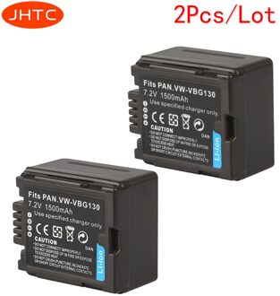 Jhtc 1500Mah Camera Batterij Voor Panasonic VW-VBG070 VW-VBG130 VW-VBG260 SDR-H20 SDR-H28 SDR-H258 HDC-SD1 2Pcs