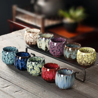 JIA-GUI LUO 110ML Ceramic Tea Cups Tazas De Ceramica Creativas Coffee Cups China Tea Cup Kiln Change Tea Cup I073