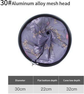 Jiadiaoni Aluminium Vissen Mesh Net Visnet Grote Hoofd Netto Vissen Accessoires 30cm