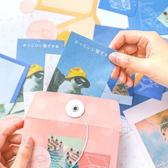 JIANWU 120sheets Gift shop sticke package stickers Salt series Writable decorative stickers kawaii journal stickers