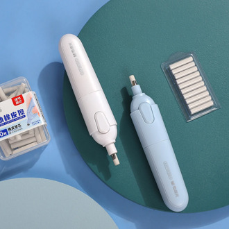 JIANWU 1set Electric Sketch Eraser High Light Automatically Wipe Clean No Debris Fine Art Drawing School Stationery Supplies