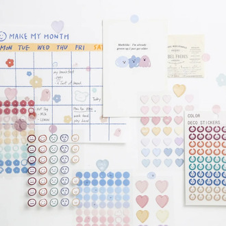 JIANWU 3sheets A Mouthful of Summer Series Basic Stickers Creative Transparent Fresh Journal Material Sticker School Supplies