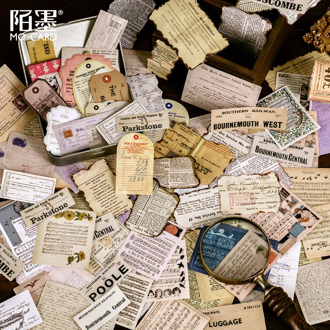 JIANWU 45pcs Time Gallery Retro Art Sticker Pack Creative Ins Style journal Pad Scrapbook DIY Sticker School Supplies