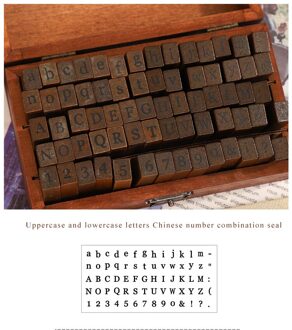 Jianwu Meerdere Vintage Trend Serie Houten Journal Postzegels Letters En Cijfers Seal Diy Student Kantoorbenodigdheden