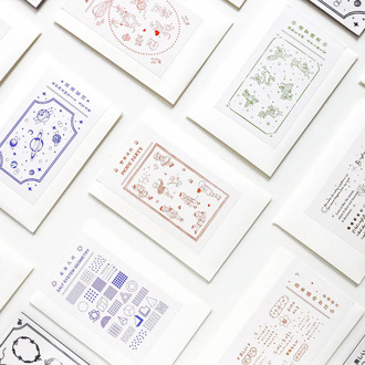 JIANWU Universe Planet Angel Geometry Sponge Stamps for DIY Stationery Memo Card Making Rubber Stamps Stationery Craft Supplies