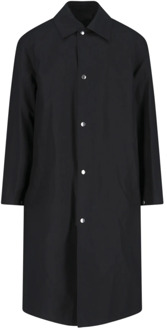 Jil Sander Eenvoudige Knoopsluiting Jas Jil Sander , Black , Heren - L,M