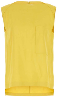 Jil Sander Gele viscose blouse Jil Sander , Yellow , Dames - M,S,Xs