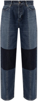 Jil Sander Jeans met stikseldetails Jil Sander , Blue , Dames - W26,W25,W27,W28
