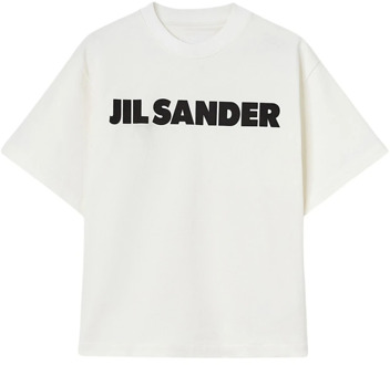 Jil Sander Korte Mouwen T-Shirt Jil Sander , White , Dames - M,S,Xs