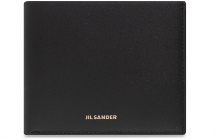 Jil Sander Leren portemonnee Jil Sander , Black , Heren - ONE Size
