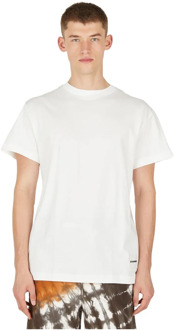 Jil Sander Luxe Logo Print T-Shirt Set Jil Sander , White , Heren - 2Xl,Xl,L,M,S