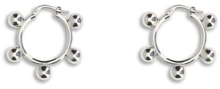 Jil Sander Oorbellen met Baldetails Lichtgrijs