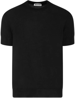 Jil Sander Stijlvolle zwarte T-shirts en Polos Jil Sander , Black , Heren