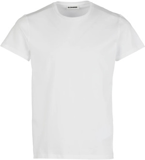 Jil Sander T-shirt Jil Sander , White , Heren - 2Xl,Xl,L,M