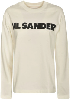 Jil Sander T-Shirts Jil Sander , Beige , Dames - L,M,S,Xs