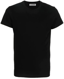 Jil Sander T-Shirts Jil Sander , Black , Heren