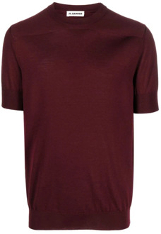 Jil Sander T-Shirts Jil Sander , Red , Heren