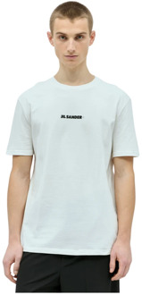 Jil Sander T-Shirts Jil Sander , White , Heren - 2Xl,Xl,L,M,S