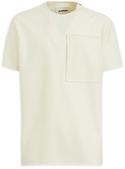 Jil Sander T-shirts Jil Sander , White , Heren - L,M,S,Xs