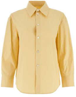 Jil Sander Verhoog je stijl met oversized poplin overhemd Jil Sander , Yellow , Dames - M,S,Xs,2Xs