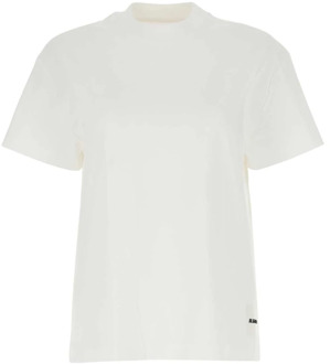 Jil Sander Wit katoenen T-shirt set Jil Sander , White , Dames - Xl,L,M,S,Xs