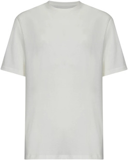 Jil Sander Wit Logo Print T-Shirt Jil Sander , White , Heren - Xl,L,M,S