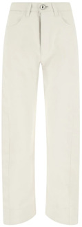 Jil Sander Witte katoenmix jeans Jil Sander , White , Dames - Xs,2Xs