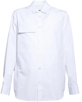 Jil Sander Witte Overhemden voor Heren Jil Sander , White , Heren - Xl,L,M,S