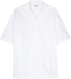 Jil Sander Witte Poplin Overhemd Jil Sander , White , Heren - 2Xl,4Xl