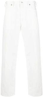 Jil Sander Witte Straight Jeans Casual Stijl Jil Sander , White , Heren - W30,W33,W34,W32,W31